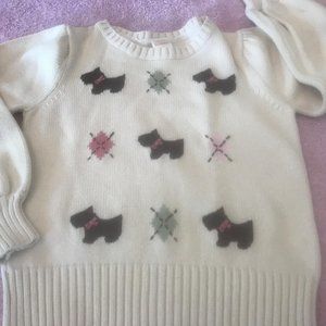 Robe pull chien gymboree scottie 4t 4 fille détective